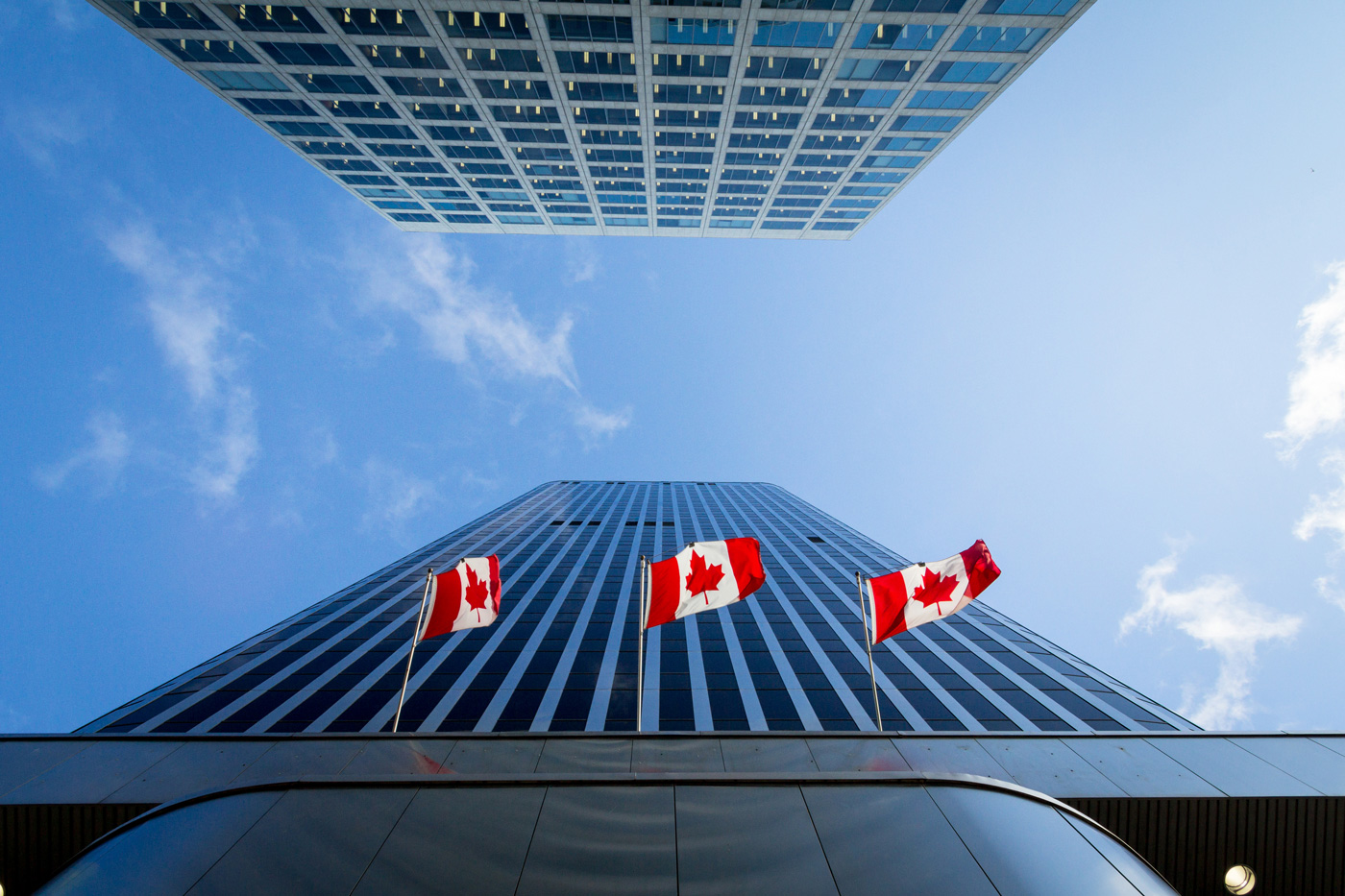 CDN flags on a building