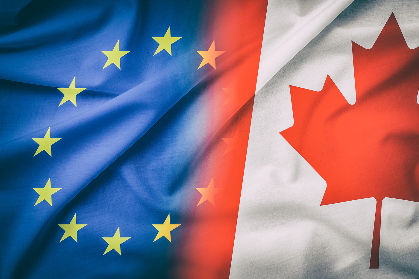 EU and CDN flags