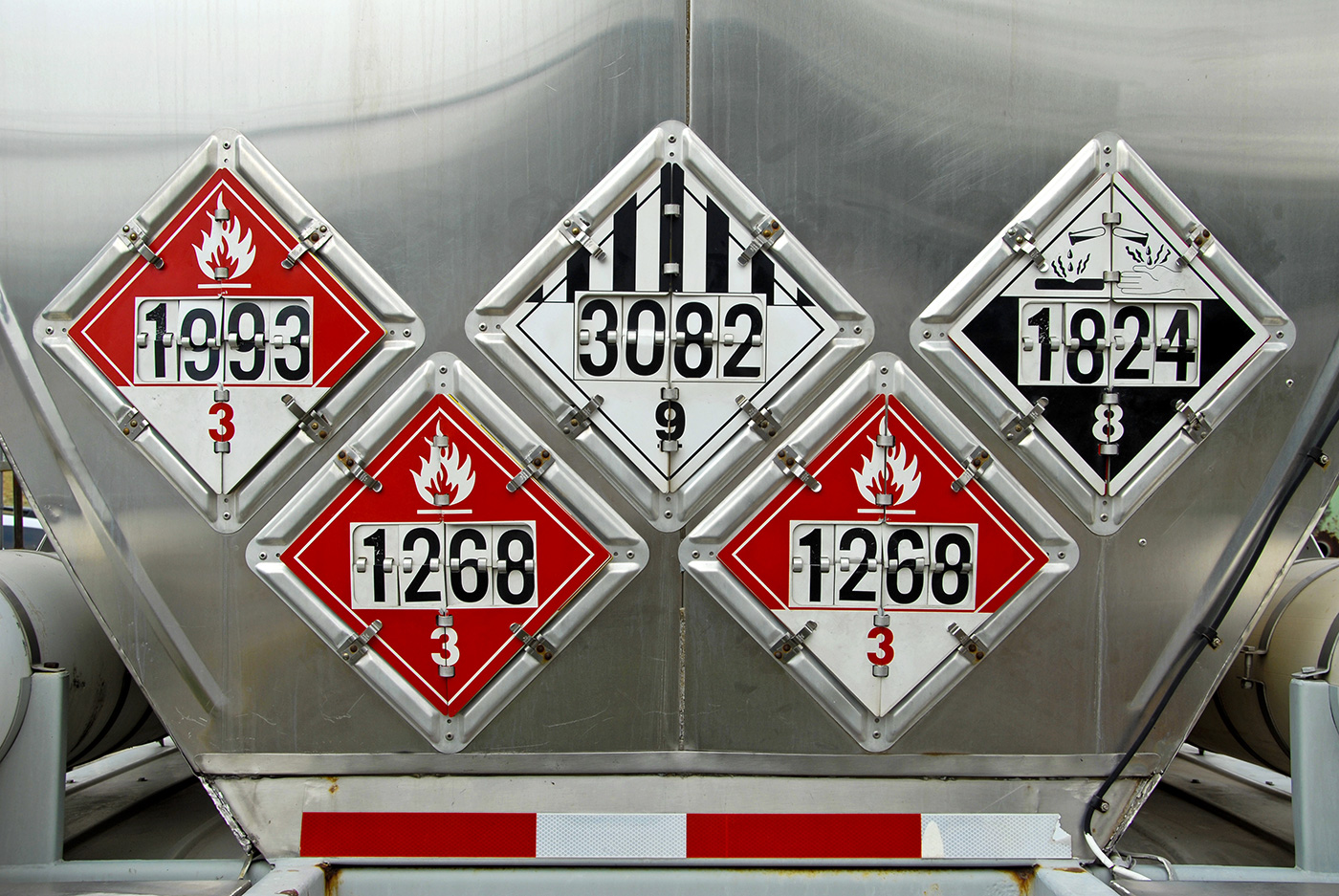 hazardous goods on the road