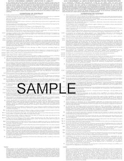 White Paper CIFFA Neutral Airway Bill (each carton contains 1000 NAWBs)